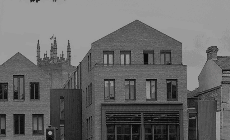 Exterior of the Binaryfold4 office at Sadler Bridge Studios