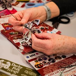 Paper flower making workshop