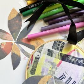 Decorative Printed fabric Hanging