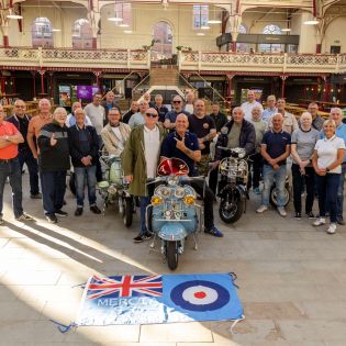 Fleet of classic scooters go on display at Derby Market Hall and across Cathedral Quarter