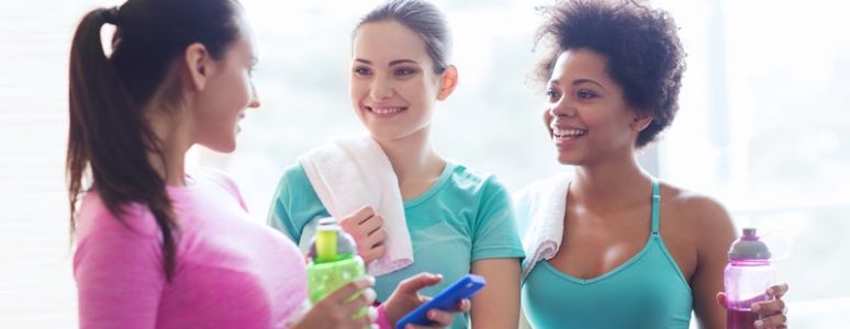 Women talking together
