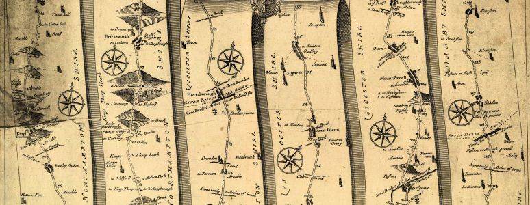 John Ogilby's London to Derby Map