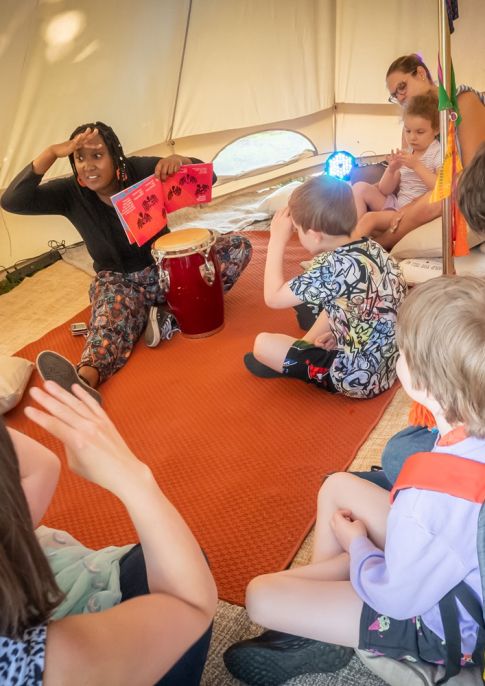 Interactive family storytelling workshop
