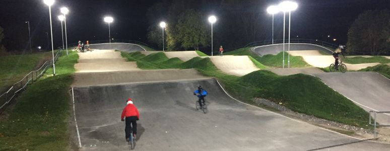 Floodlit BMX track