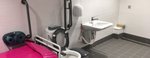 Derby Arena Changing Places toilet and washbasin Derby Arena Changing Places toilet and washbasin