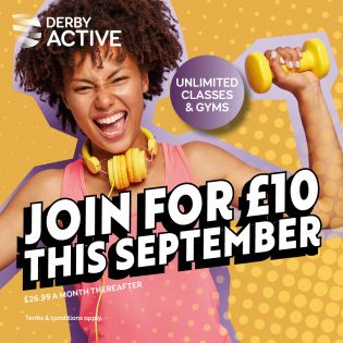 Join Derby Active for just £10 this September