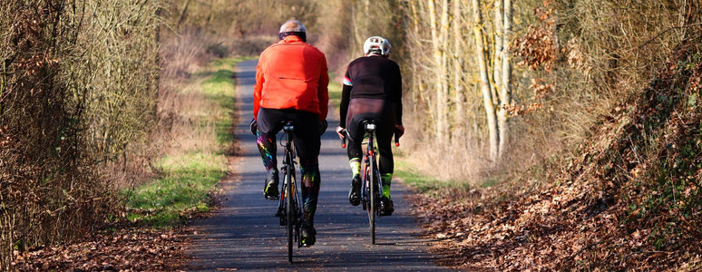 Cyclist on a road