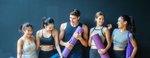 Image of teenagers in a class workout Image of teenagers in a class workout
