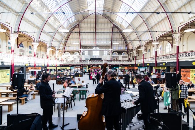 Viva Jazz Trio live at Derby Market Hall