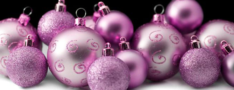 pink baubles