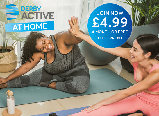 Join Derby Active at Home with over 1,000 classes to choose