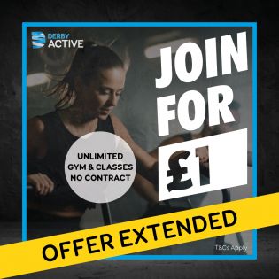 £1 Derby Active Fitness Membership this new year