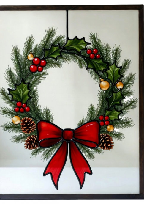 Glass Painting Workshop - Christmas Special Wreath