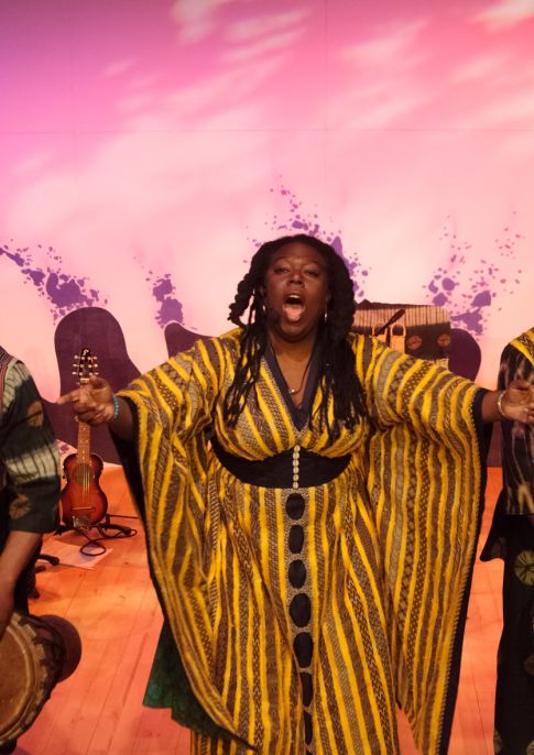 Old Woman, The Buffalo & The Lion