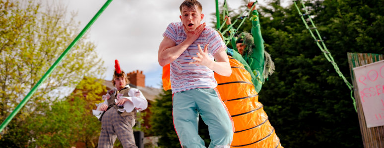 Fish man at Derby Feste