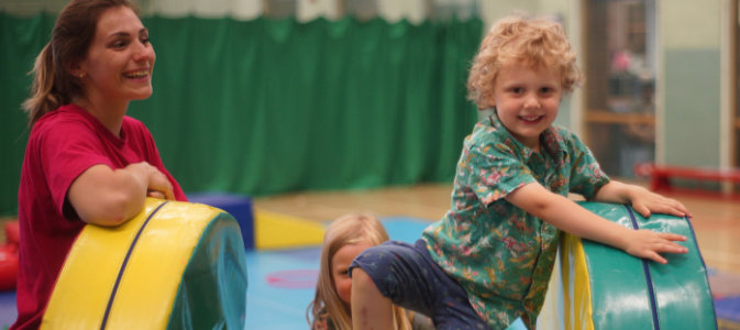 Springtots gymnastics at Springwood Leisure Centre