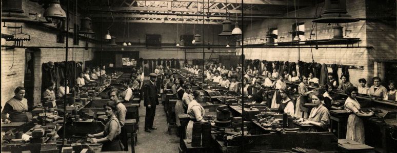 Working Women at Ley's Malleable Castings Company Ltd, circa 1920