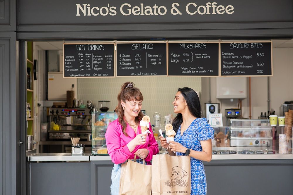 Friends at Nico's Gelato