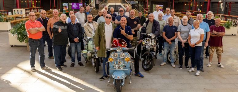 Scooter club at Derby Market Hall