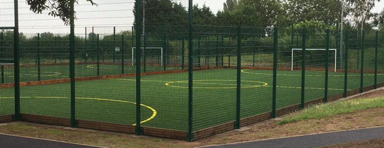 photograph of 3G pitch with fencing