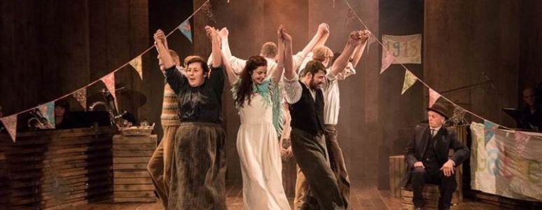 The Same Sky musical image of people dancing and celebrating