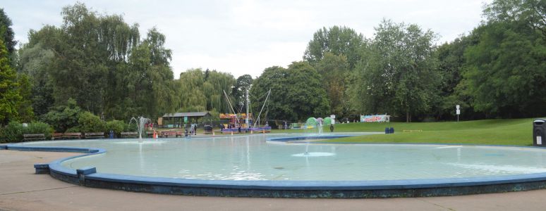 Paddling pool in Markeaton Park