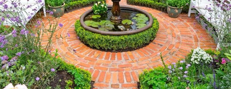 The McNaughts' garden now