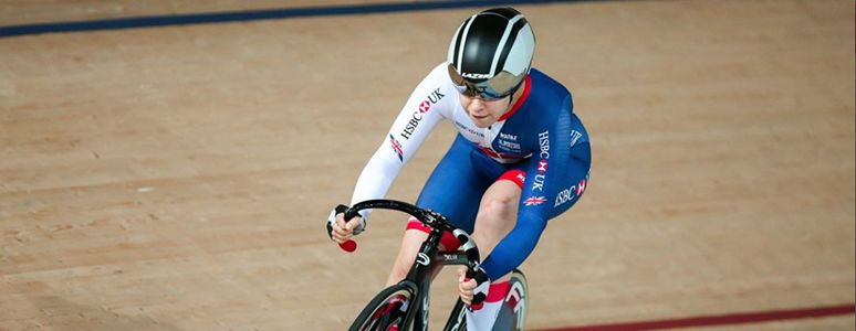 Katie Toft on the track