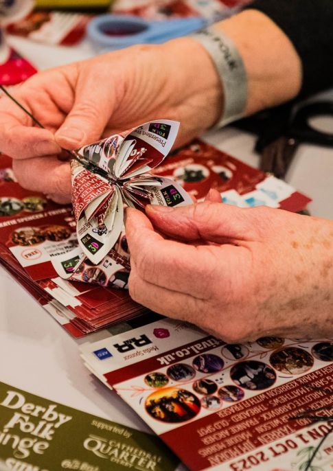 Paper flower making workshop