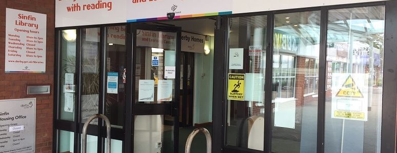 Outside of Sinfin Library
