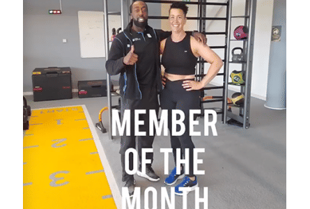 Image shows Sam - a member of the month for Derby Arena Gym