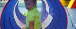 Springtots boy in tunnel Springtots boy in tunnel