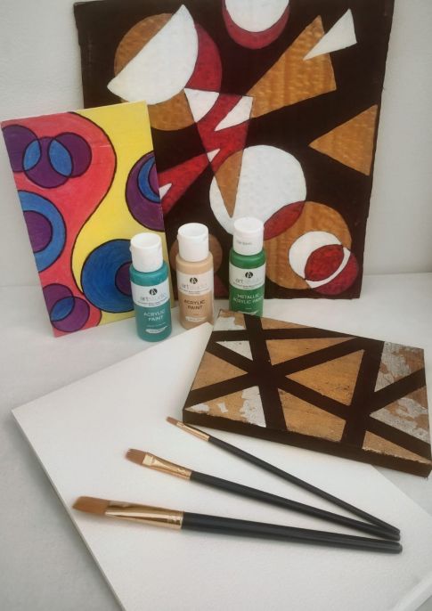 Acrylic Abstracts on canvas