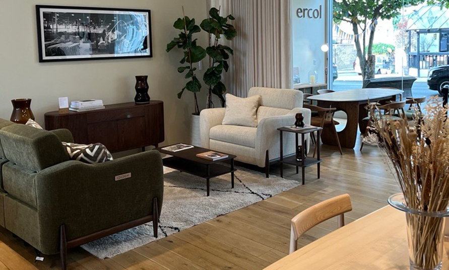 ercol Chelsea showroom interior