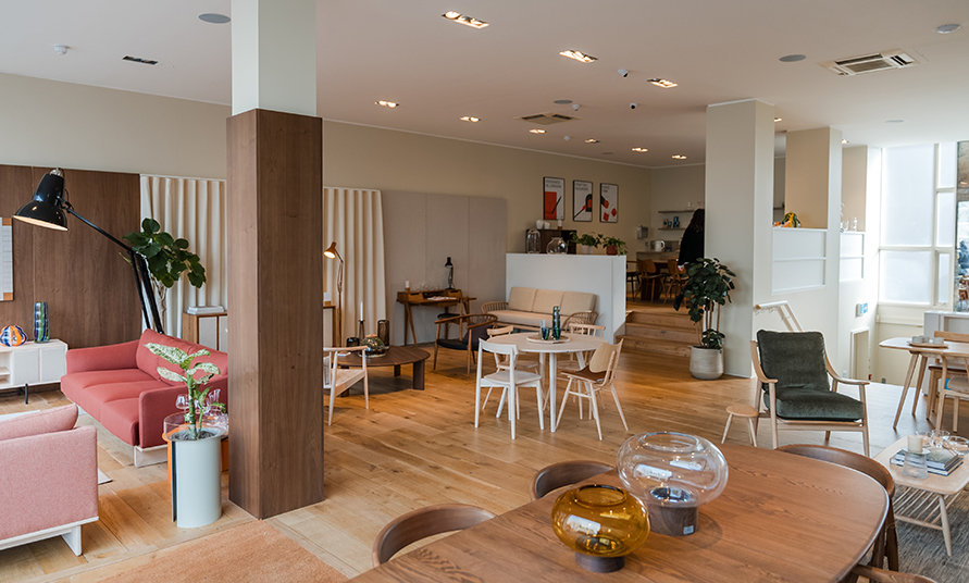 ercol Chelsea showroom interior