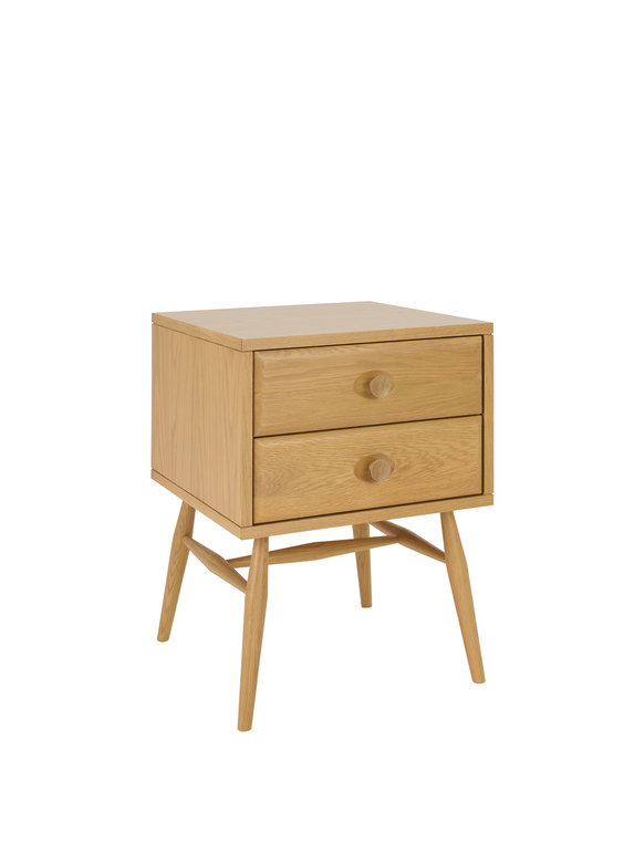 Image of Hambledon Bedside 2 Drawer in DM Oak
