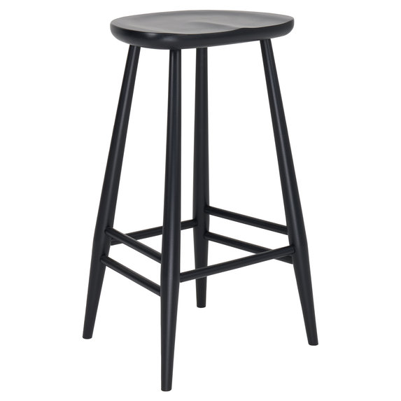 Image of Heritage Counter stool in Black H65cm