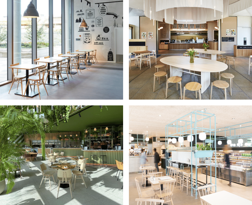 A montage of ercol Contract finished projects