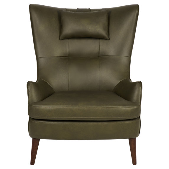 Image of Hug Accent Chair in DK & L1103 Leather