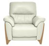 Thumbnail image of Enna Recliner Armchair CM Oak  & L904 Cream Leather