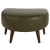 Thumbnail image of Hug Footstool in DK & L1103 Leather