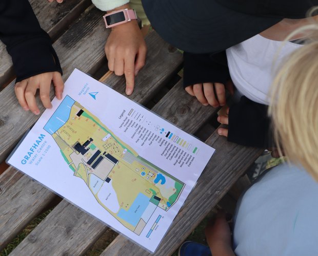 group around orienteering map