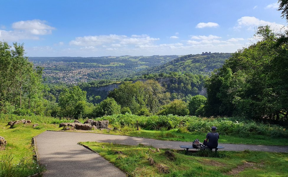 View from the Savage Garden at the Heights of Abraham