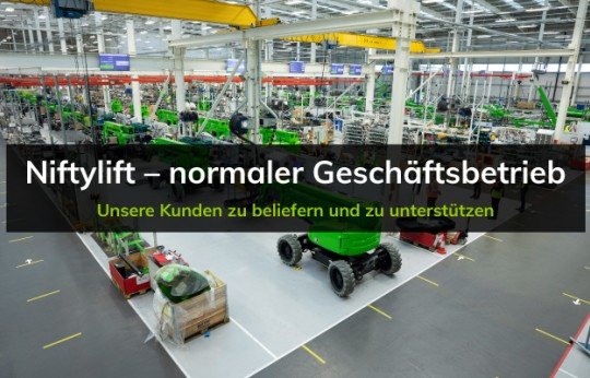 Niftylift - normaler Geschäftsbetrieb