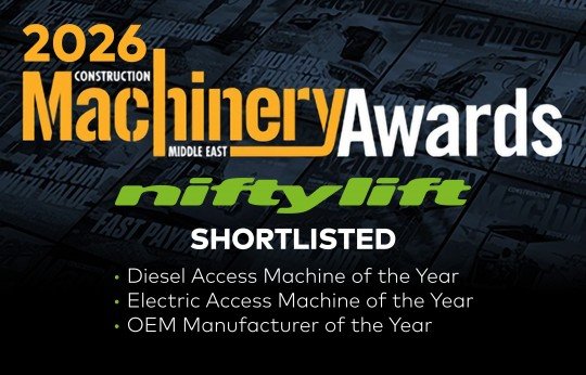 Niftylift Shortlisted in Three Categories at the 2026 Construction Machinery ME Awards
