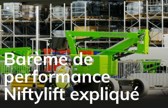 Barème de performance Niftylift expliqué