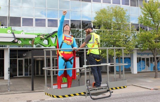 Niftylift Gives Superman a Lift