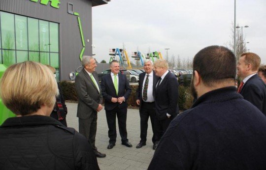 Foreign Secretary Boris Johnson Visits Niftylift
