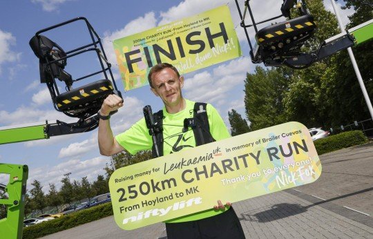 Nick Fox Completes 250km Run for Leukaemia UK