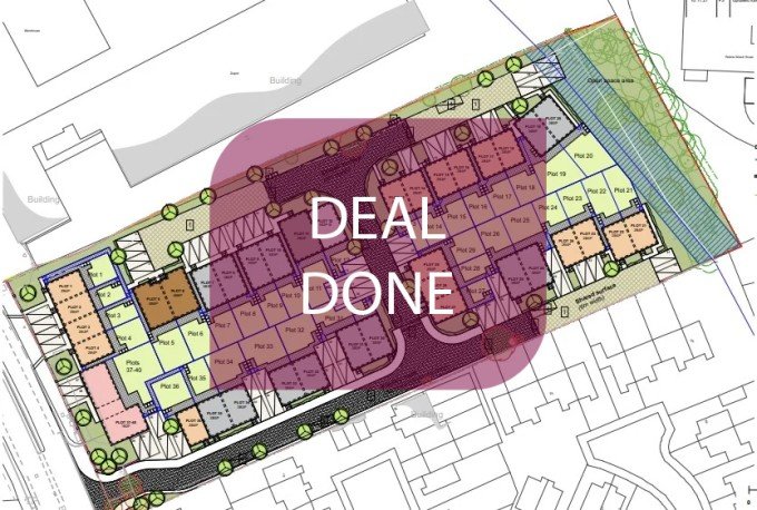 Example site plan with the Omeeto logo superimposed